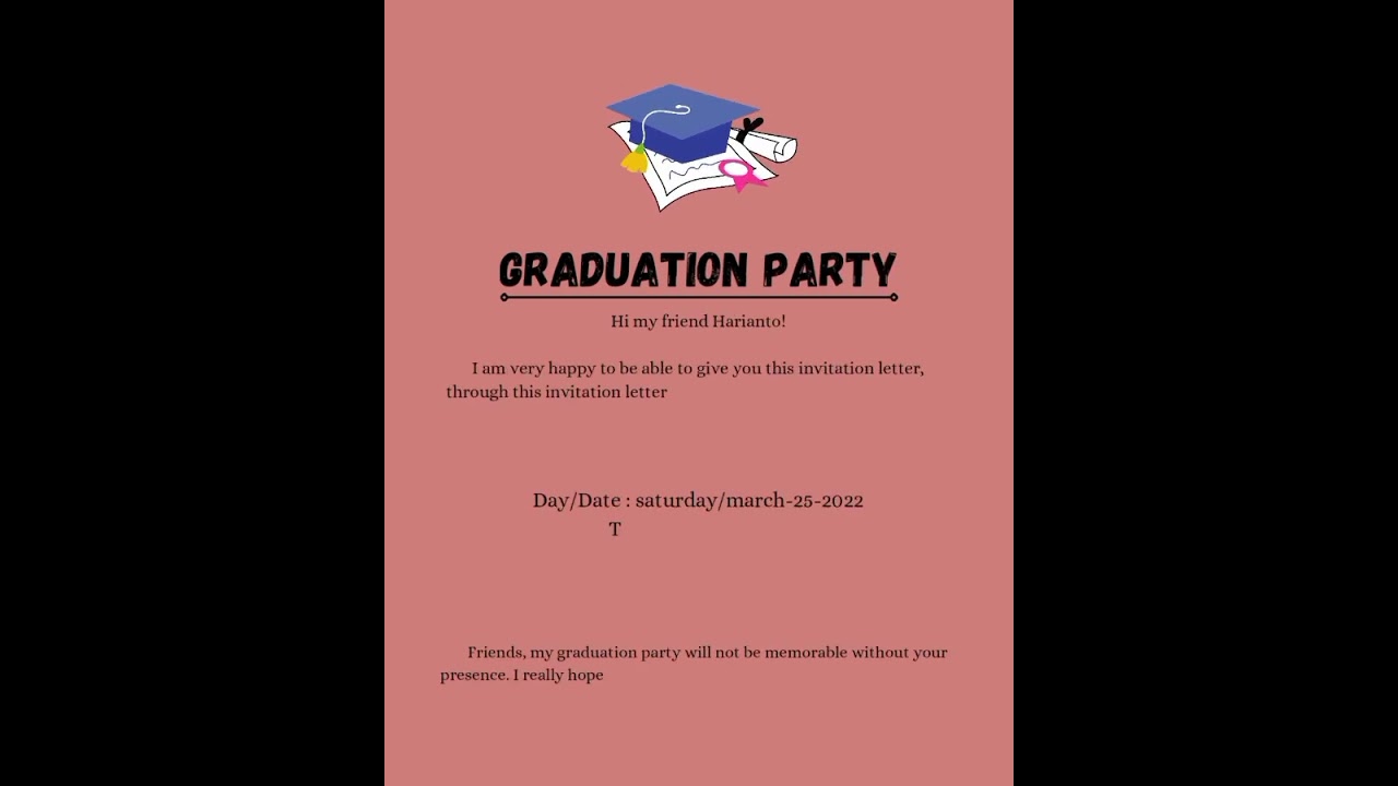 graduation digital invitation letter