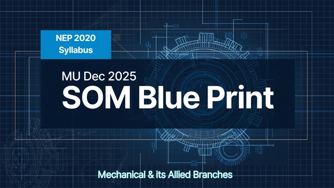 💥 SOM Exam Blueprint Dec 2025 | Modulewise Marks & Sure-Shot Topics for MU Mechanical 📘