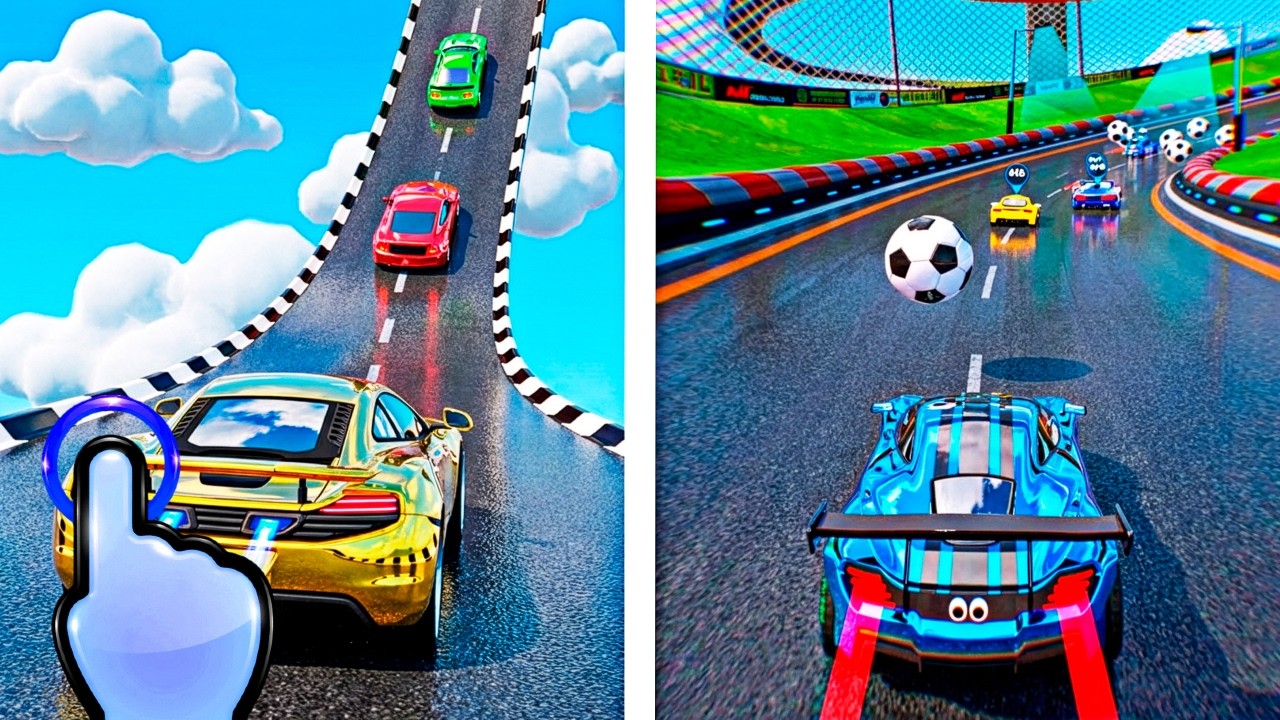 Real Speed Master Racing 3D - Impossible Car Stunt Race Run - All Levels iOS Android GamePlay #6