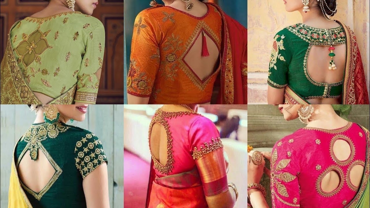 Trending heavy saree blouse design🎉 blouses designs for bridel saree#design #blousedesigns 