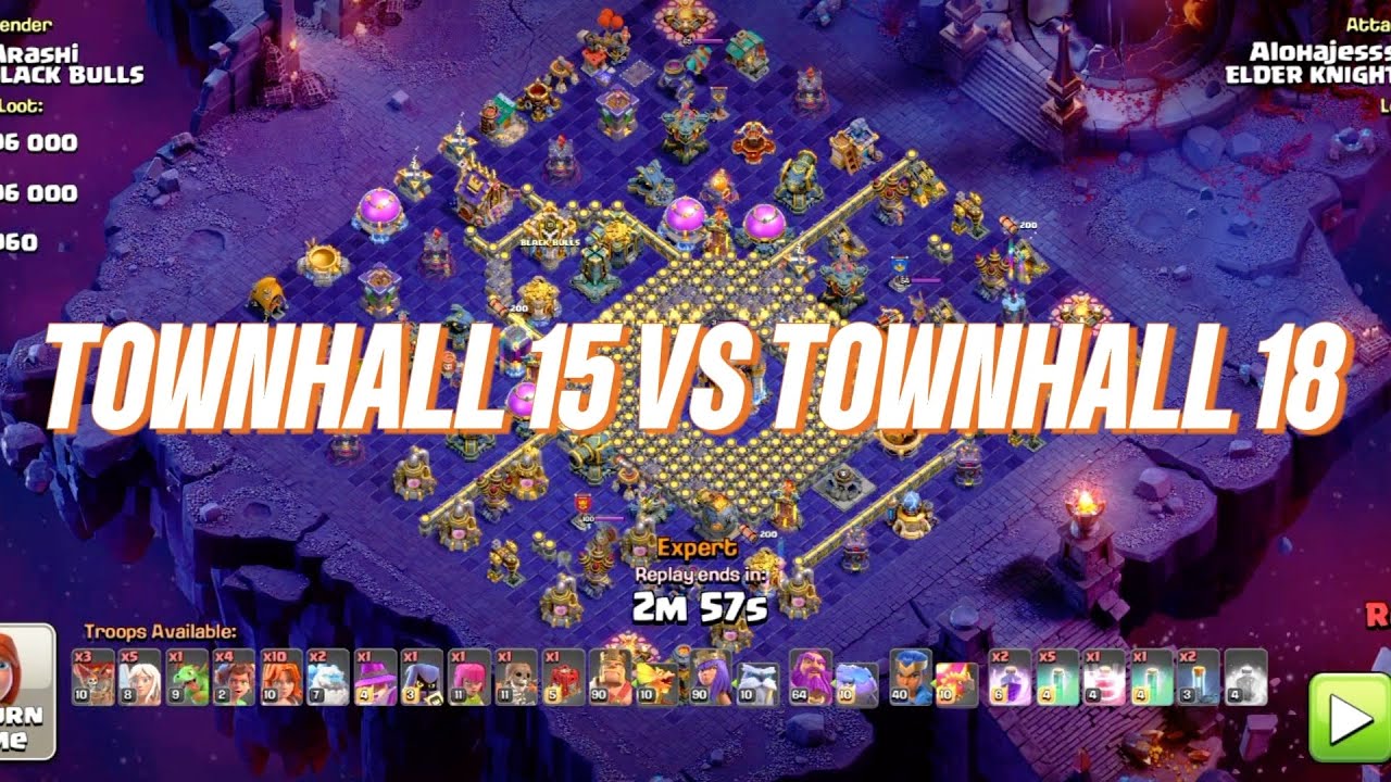 TOWNHALL 15 VS TOWNHALL 18 