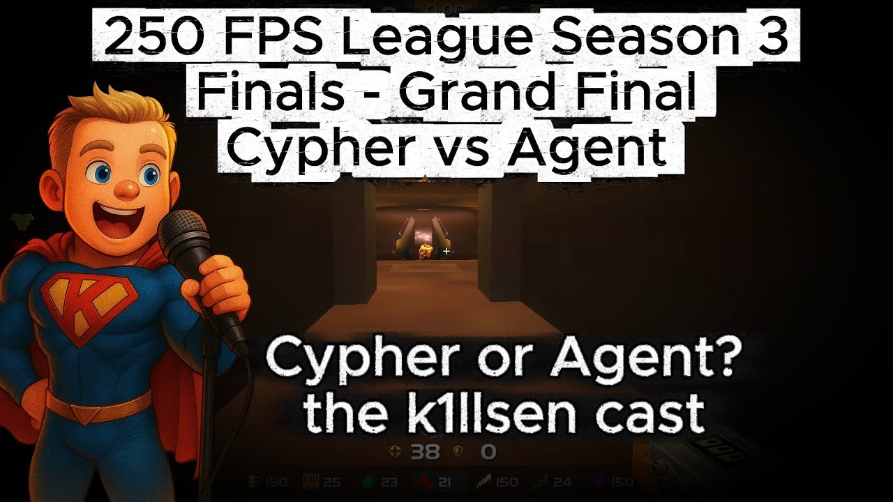 250 FPS League - Finals - Grand Final Cypher vs Agent | Quake Live