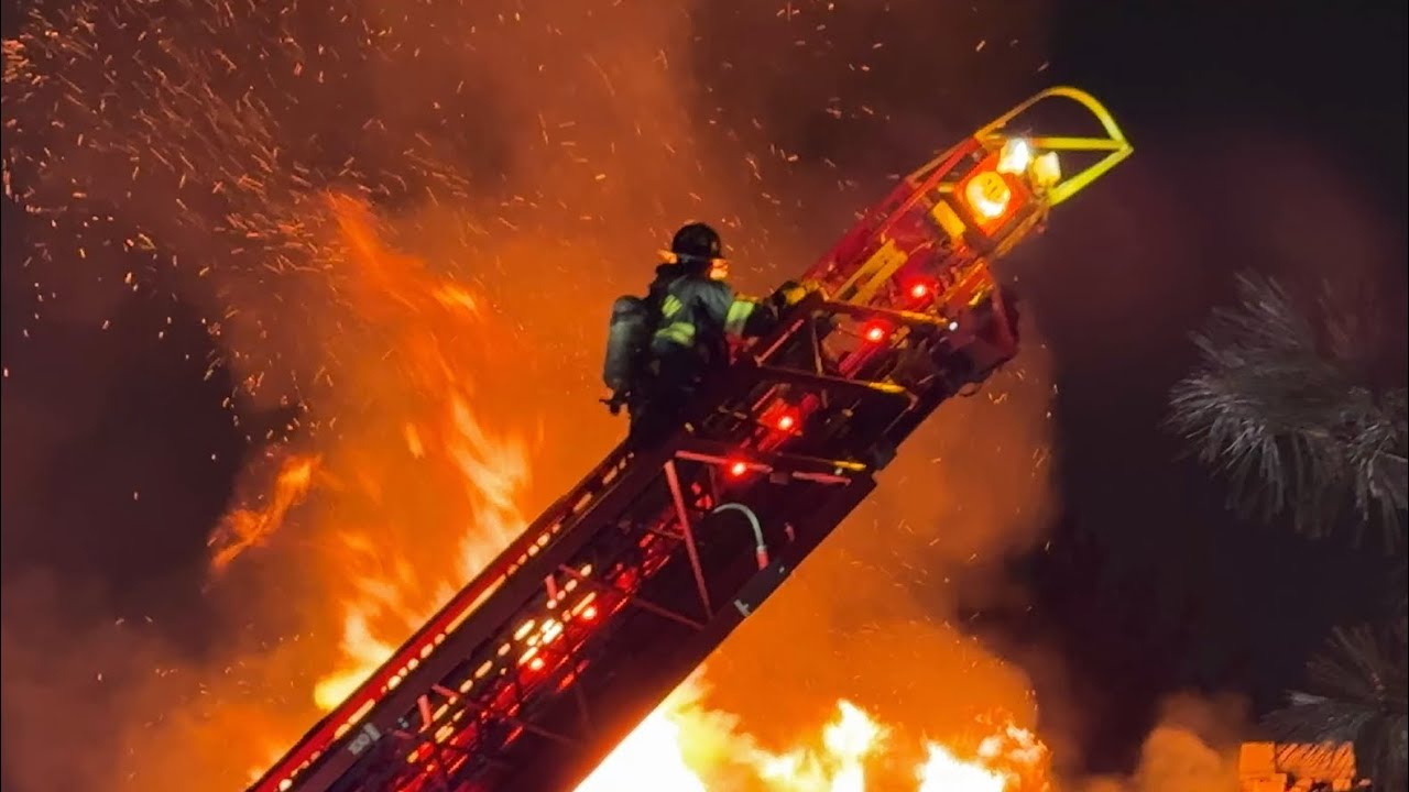 Paterson NJ Fire Dept operates at a 2nd Alarm fire at the “Barbour Mansion” 855-887 Broadway 1/5/26