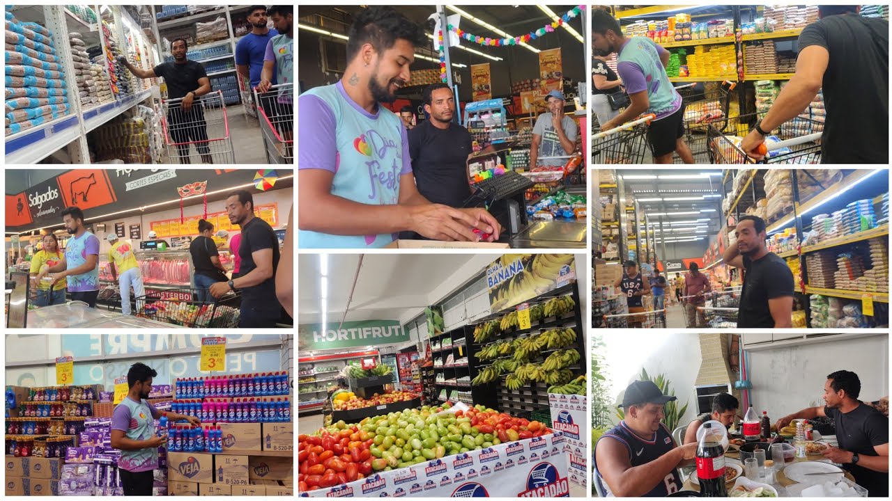 CONTINUAÇÃO NO MERCADO FAZENDO AS COMPRAS NA PROMOÇÃO E PREPARANDO ALMOÇO NA CASA DELE
