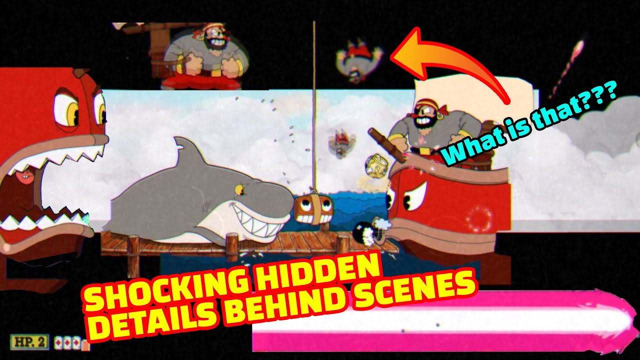 Captain Brineybeard Surprising Hidden secrets Behind the scene - Cuphead DLC Zoom Out