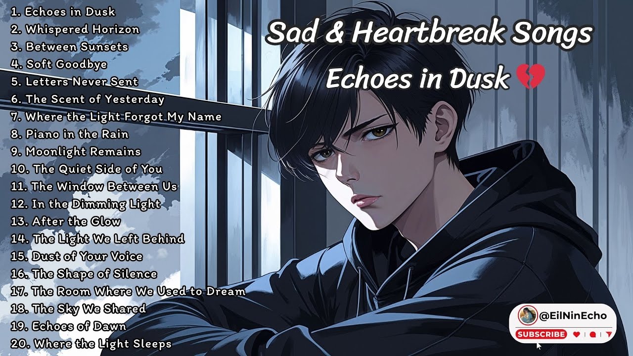 Sad & Heartbreak Songs | Vol. 25 Male Vocal | 💔  Echoes in Dusk