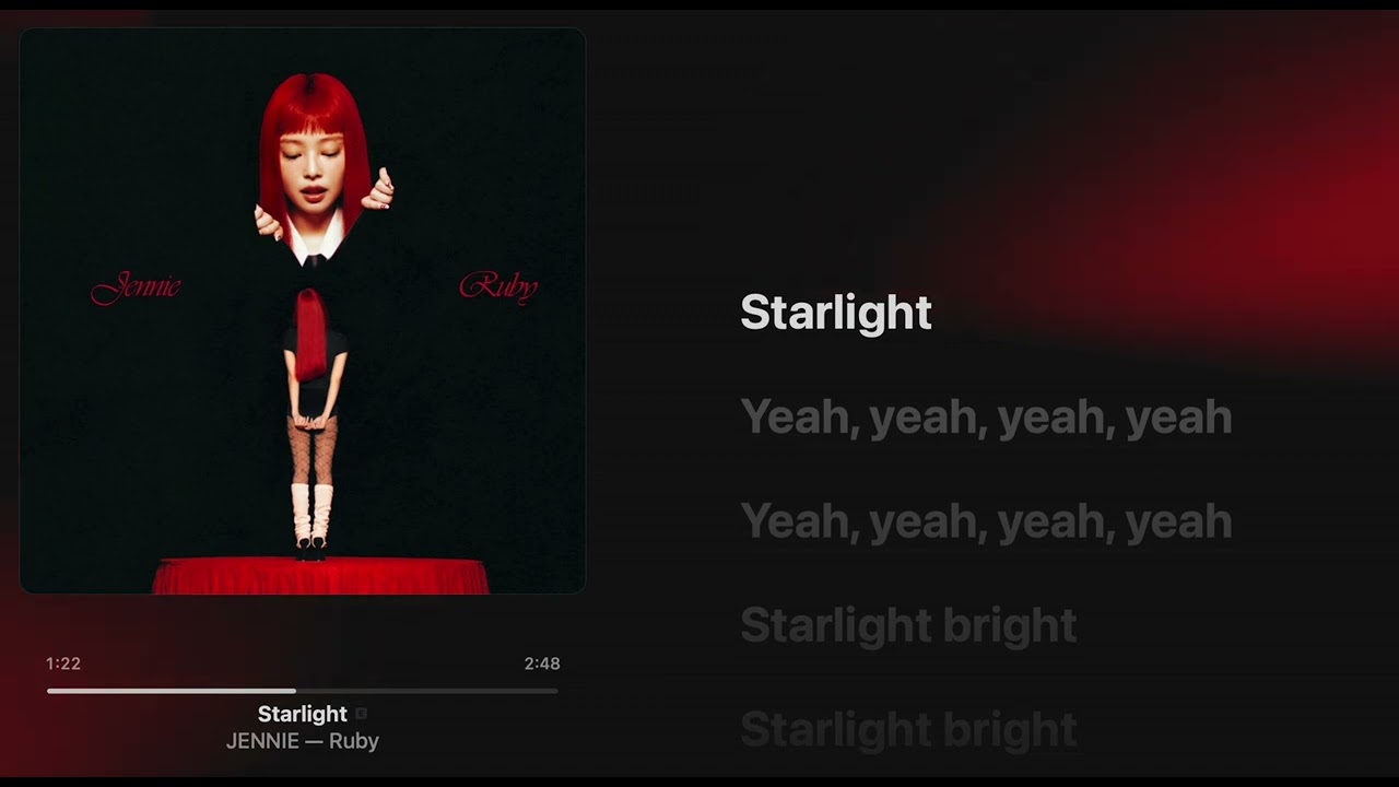 JENNIE - Starlight [ Lyrics + Hi-Res ]
