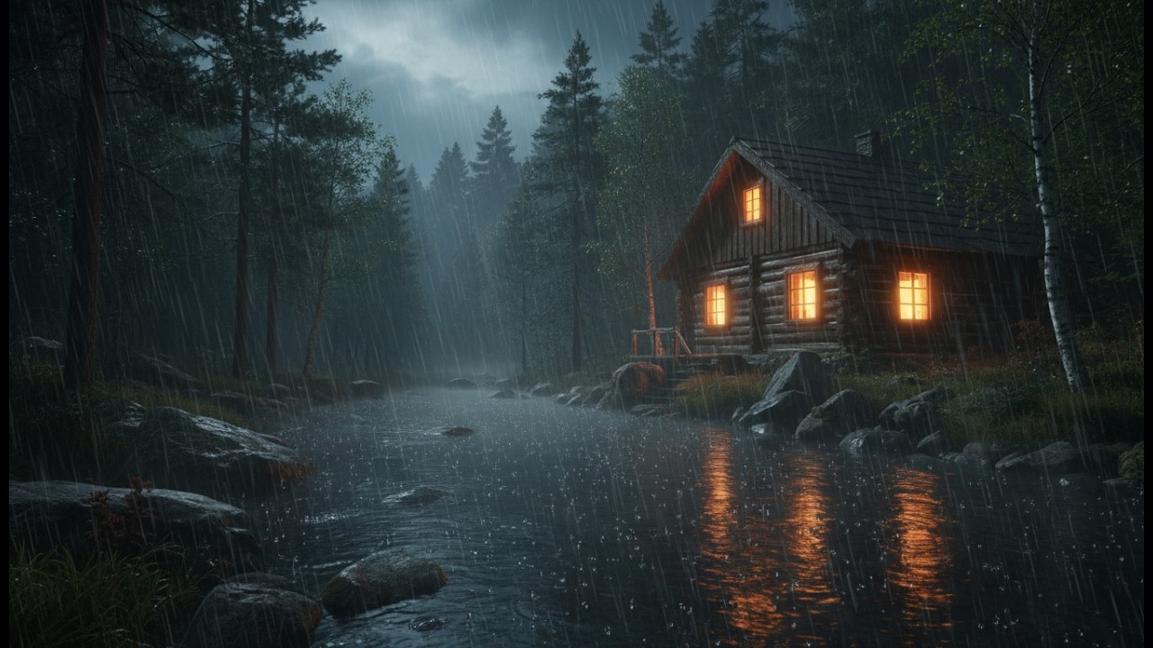 Rain Sounds for Sleeping 😴 Powerful Heavy Rain for Deep Sleep, Anxiety Relief & Calm Mind Recovery
