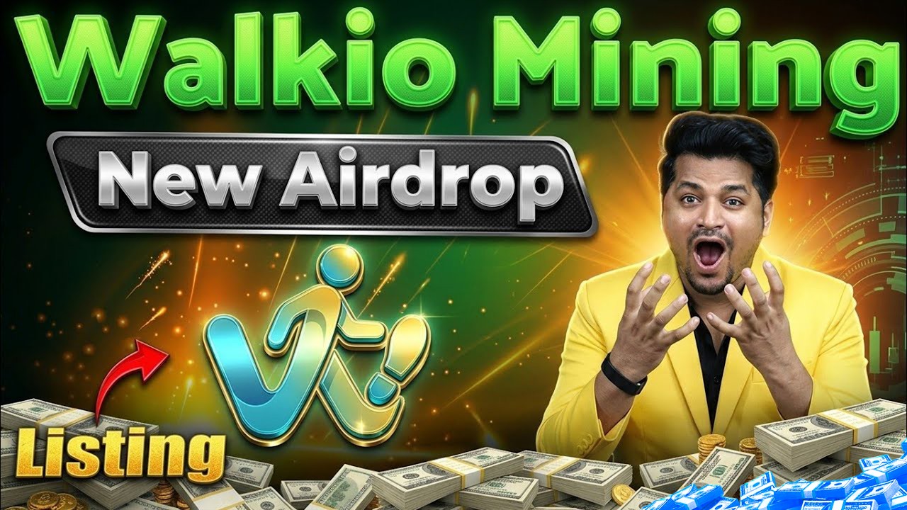 Walkio New Mining App | New Mining App 2026 | Walkio Ming App Explain, Listing, KYC