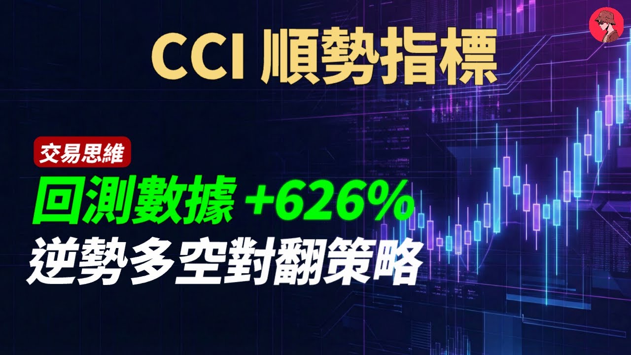 指標與策略｜CCI交易策略｜626%收益率75%勝率｜CCI指标用法｜CCI标参数设定｜技術分析｜CCI指標交易策略｜CCI指标｜复盘回测｜CCI指標逆勢交易策略｜逆勢交易策略｜指标与策略