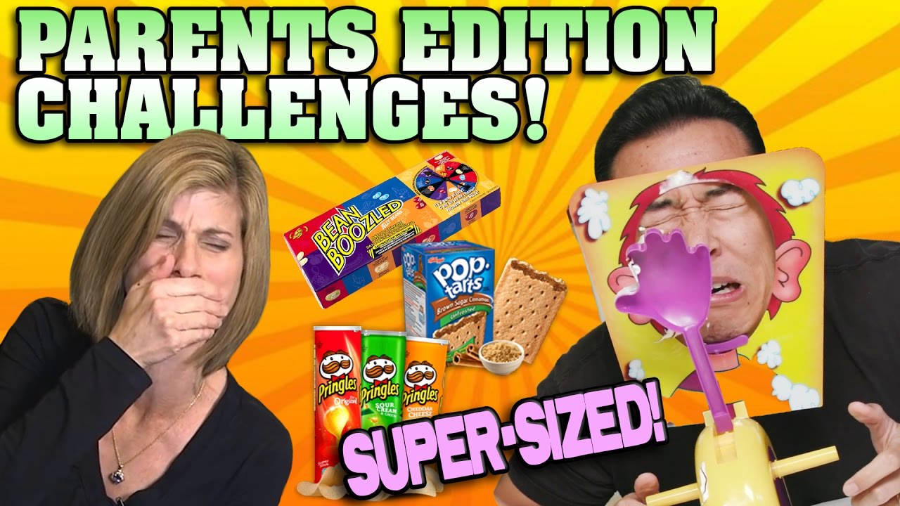 PARENTS EDITION CHALLENGES!!! 1 Hour Mega Compilation! [SUPER SIZE ME WEEK]