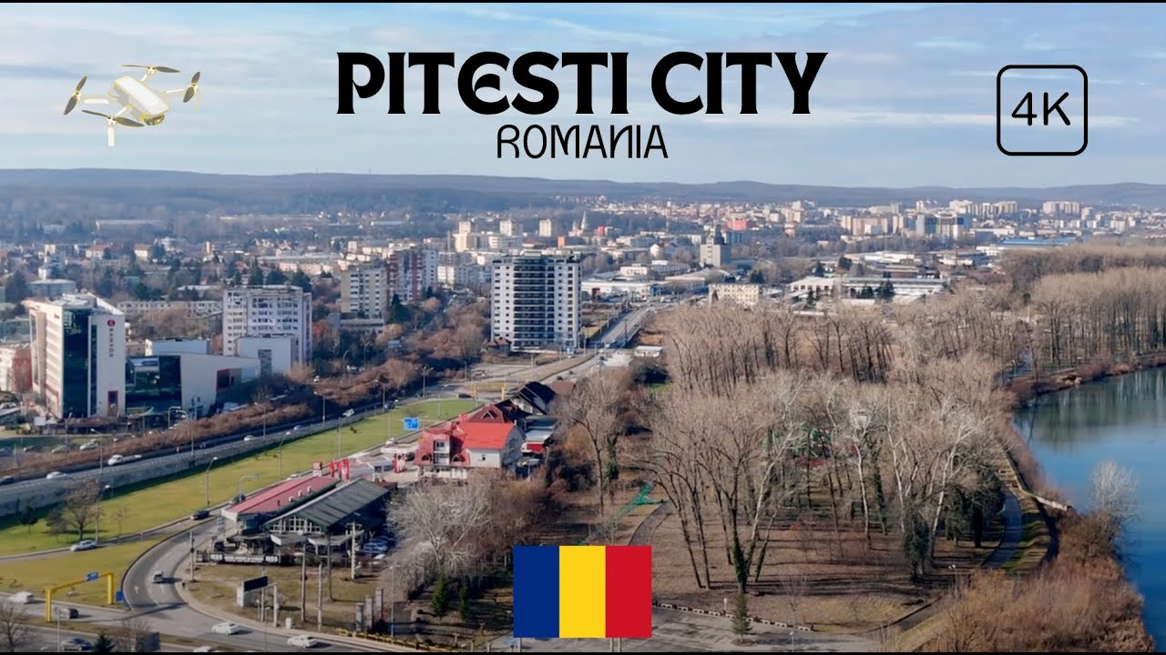 4K Pitesti Aerials | Unveiling the City's Majesty from Above | Drone Footage