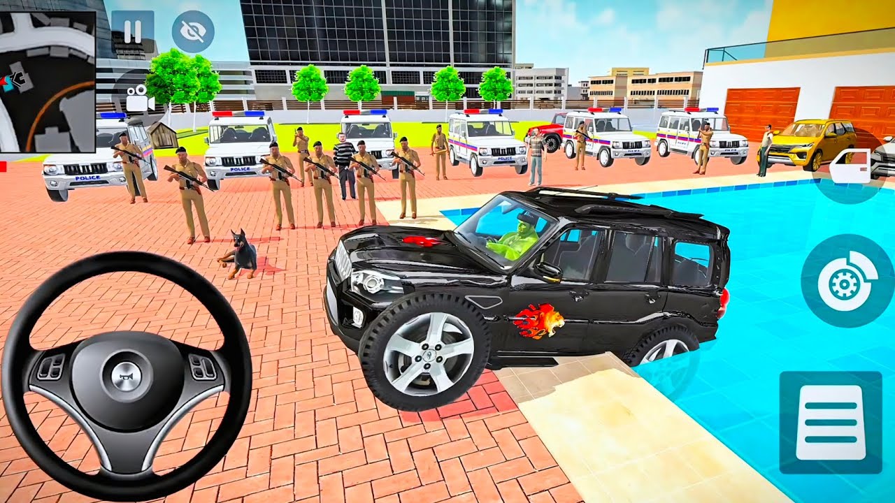 🤩Car Bike Game: Franklin Order In Indian Black Car And drives A Indian Police SUV Game🎯 Must watch