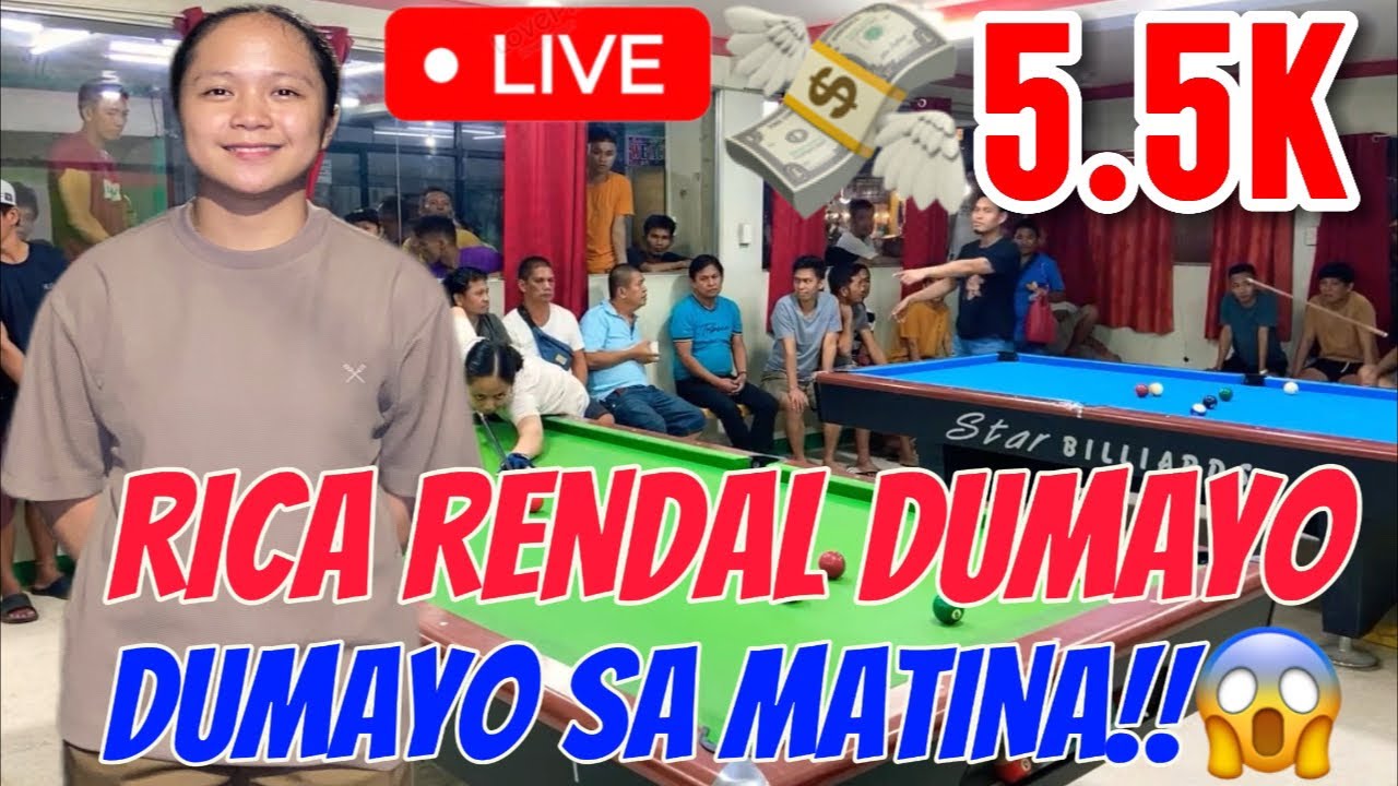 RICA RENDAL VS JOLLIBEE PAREHAS LIVE NOW‼️🎱( BET 5.5K )