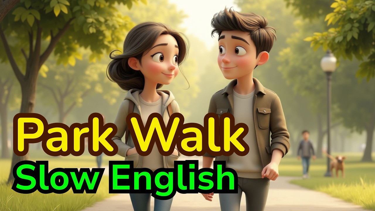 A Quiet Afternoon Walk in the Park 🌿 | Relaxing English Listening for Beginners