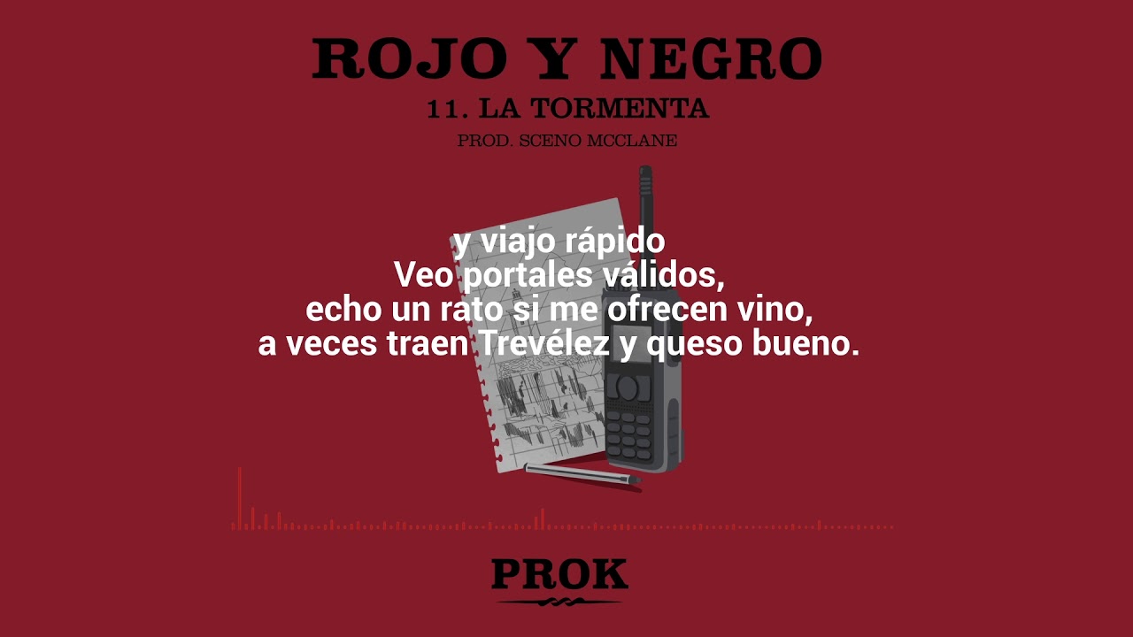 PROK - LA TORMENTA (PROD SCENO MCCLANE) (LETRA) #ROJOYNEGRO🔴⚫