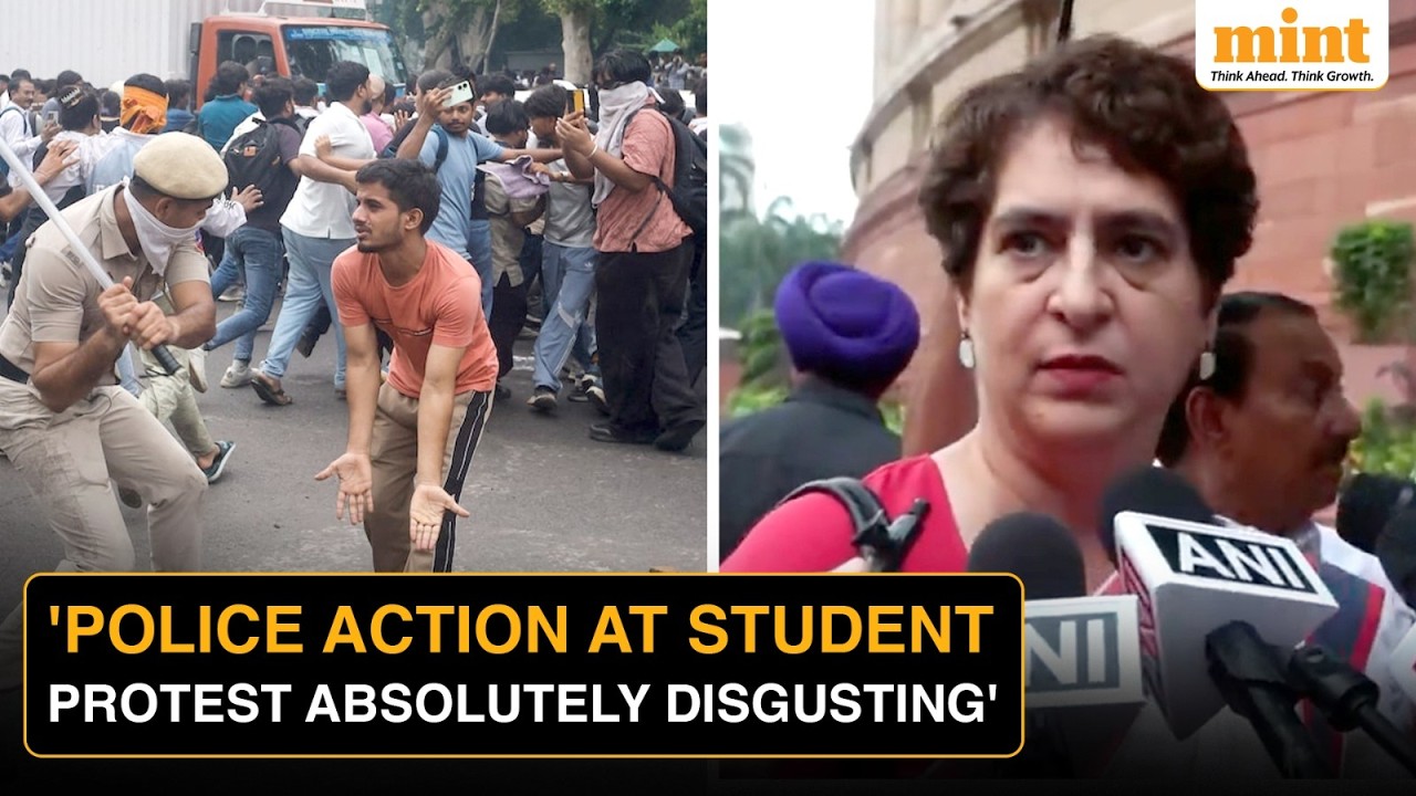 Priyanka Gandhi SLAMS Modi Govt Over Police Action At CJP Protest In Delhi | Watch