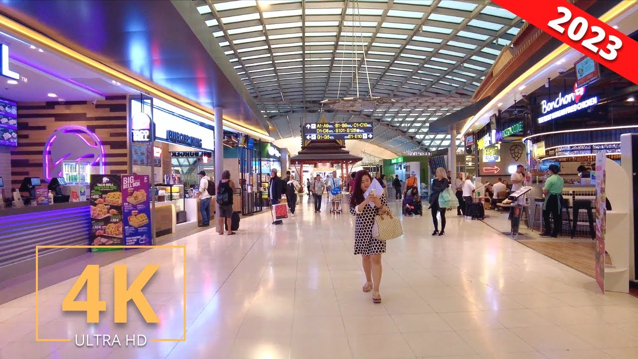 Bangkok Airport (BKK) 🇹🇭 Thailand | Suvarnabhumi | Terminal Tour | Walk | International Airport 2023