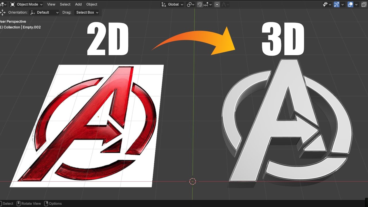 Blender Tutorial: From 2D Image to 3D Model in Minutes