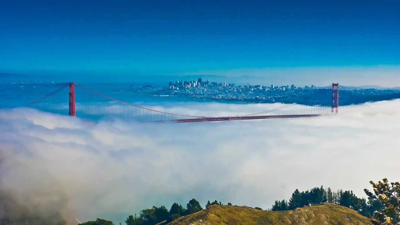 Fog at Golden Gate Bridge Time Lapse