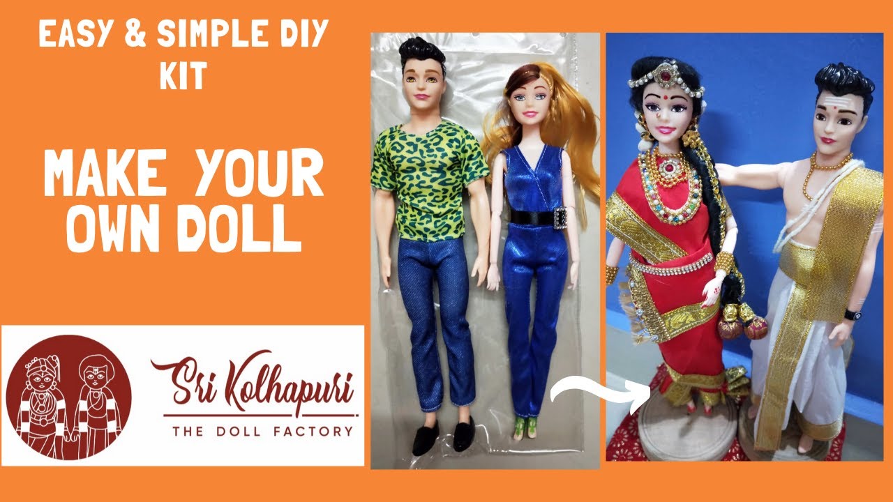 #LEARN TO DECORATE #BARBIE DOLLS- #IYER STILE #BRIDEANDGROOM DO IT YOURSELF- KIT