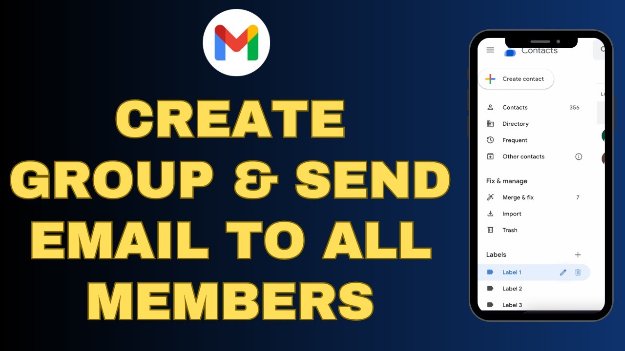 How to create a Google group and send email to all the members in the group