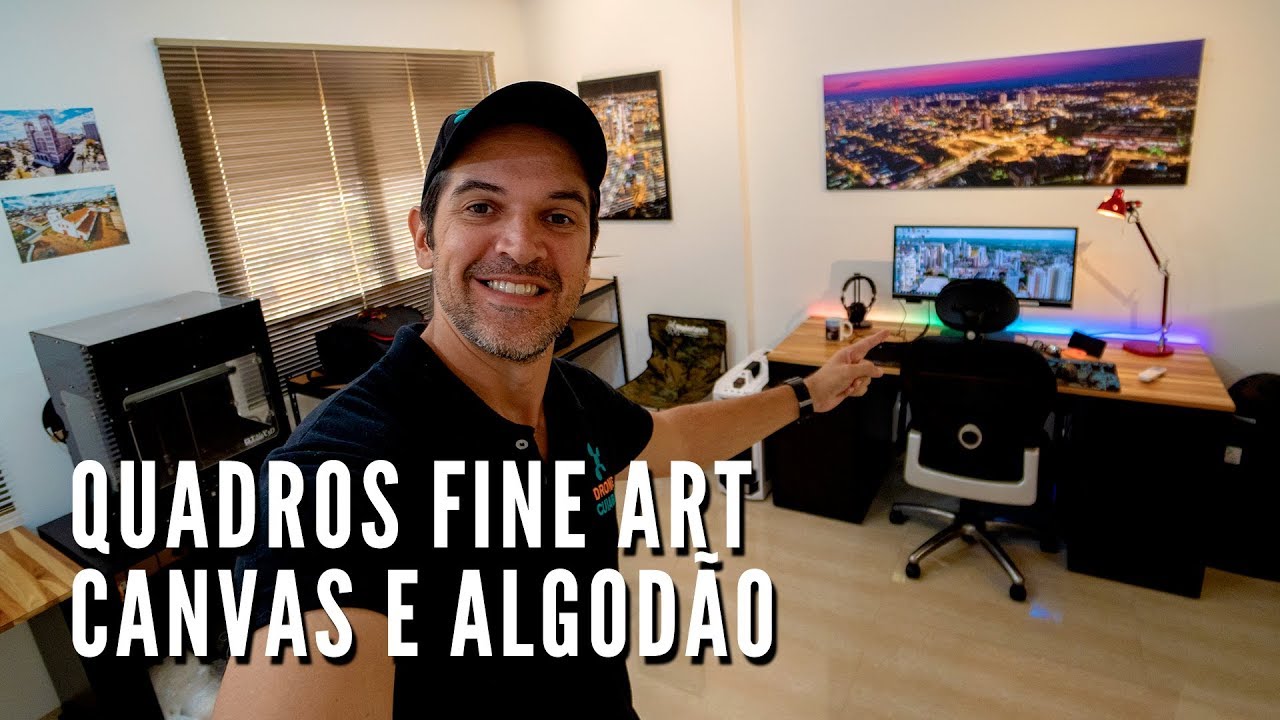 COMO FAZER IMPRESSÃO DE QUADROS FINE ART - CANVAS E ALGODÃO - DRONE CUIABÁ