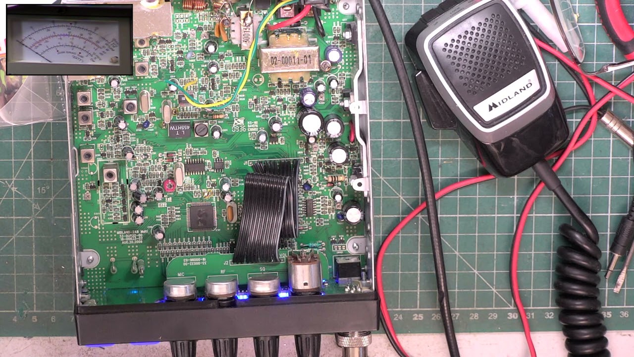 Midland 248 CE Multinorm CB radio repair - Low TX audio update