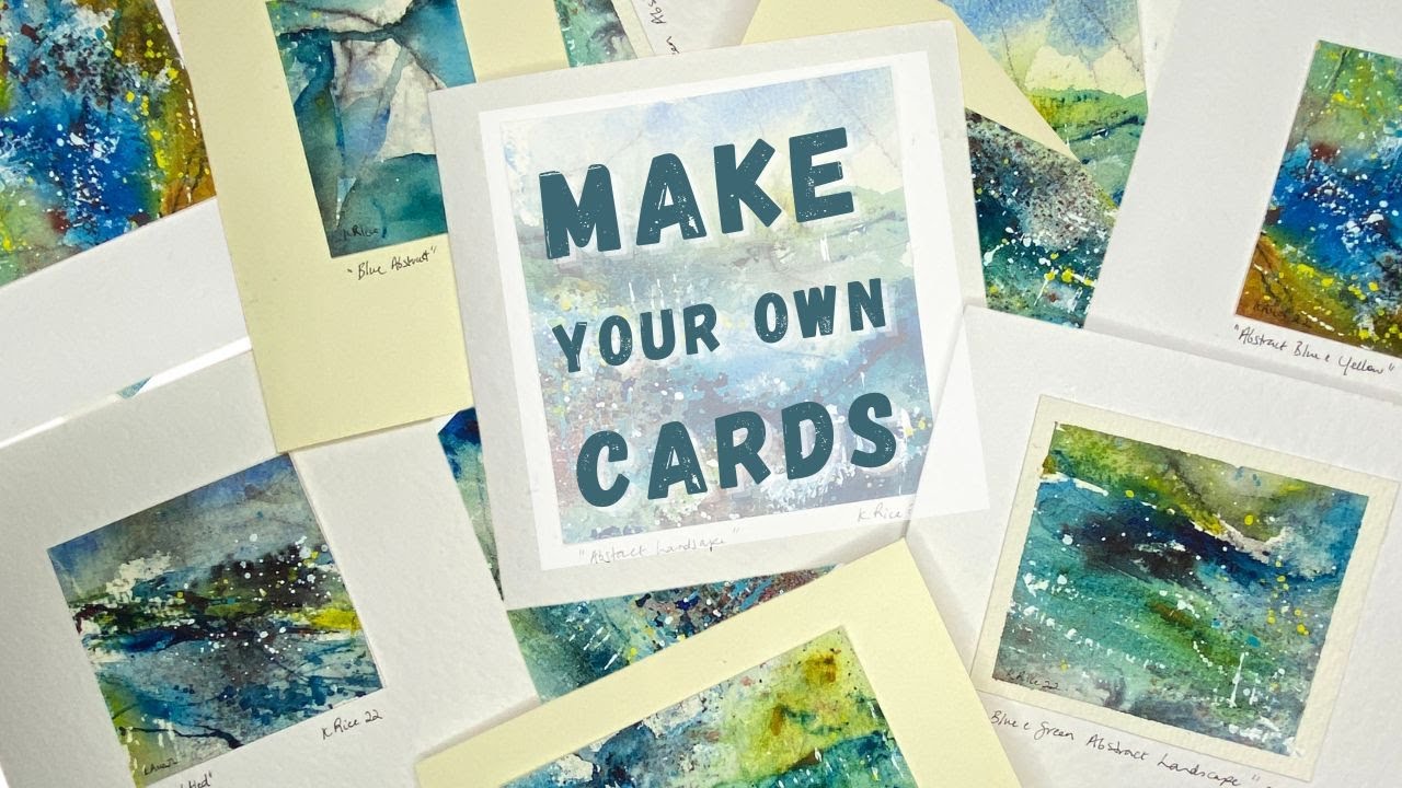 Create Stunning Abstract Watercolour Cards From Scratch