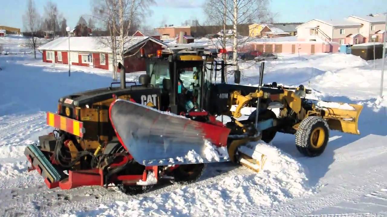 Cat 140M | Mählers SVH-4 | Snow clearing