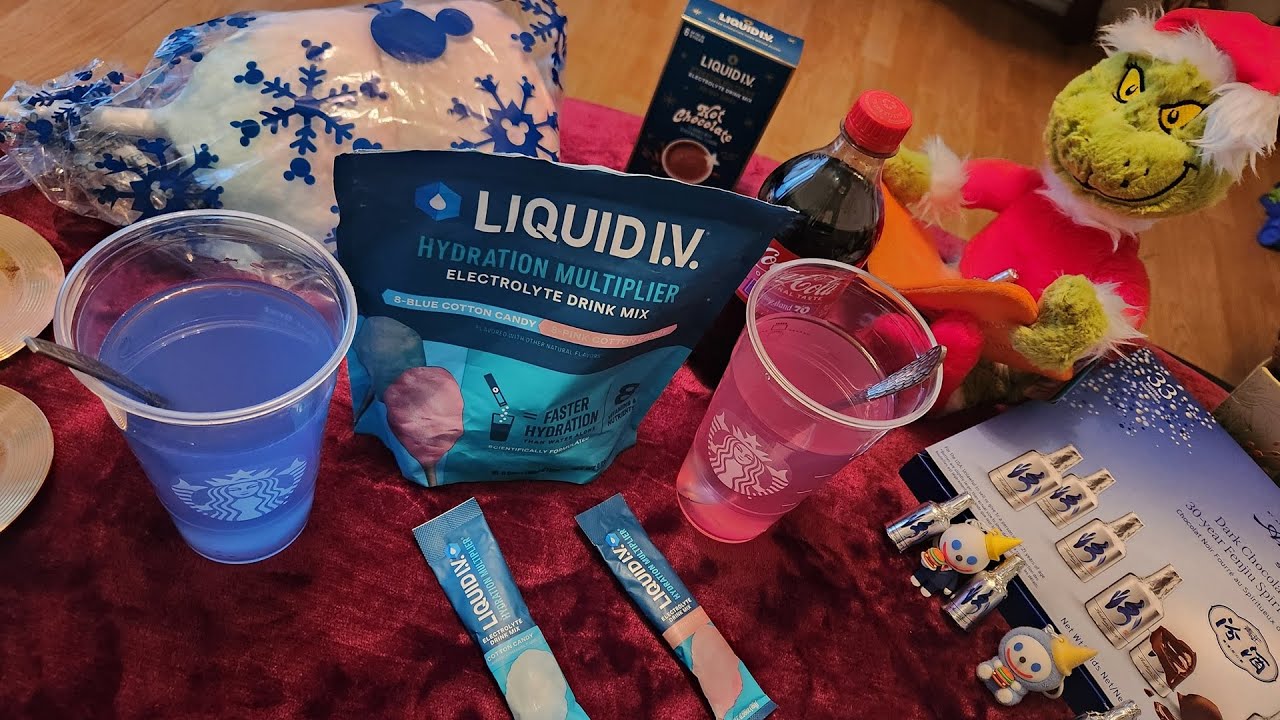 Обзор напитка Liquid I.V. Cotton Candy Hydration Multiplier Electrolyte Drink Mix