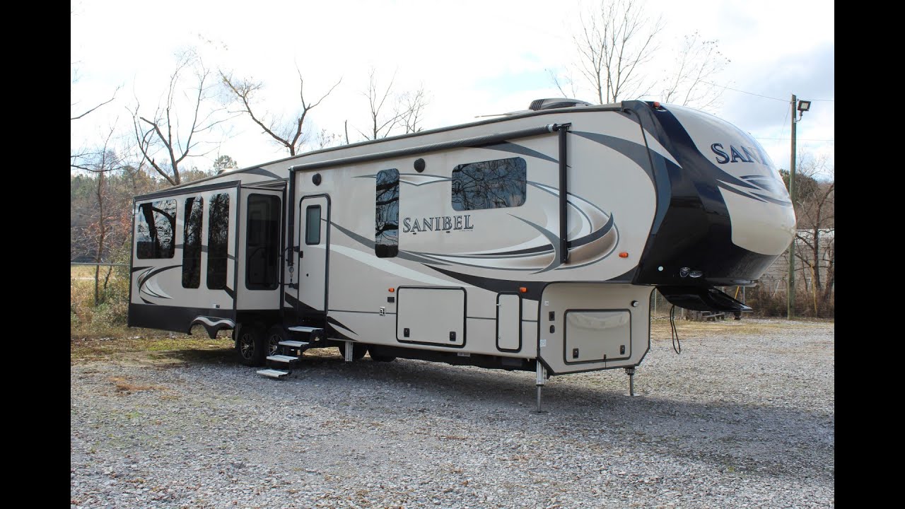 2018 Prime Time Sanibel 3591 LUXURY FIFTH WHEEL up close!!