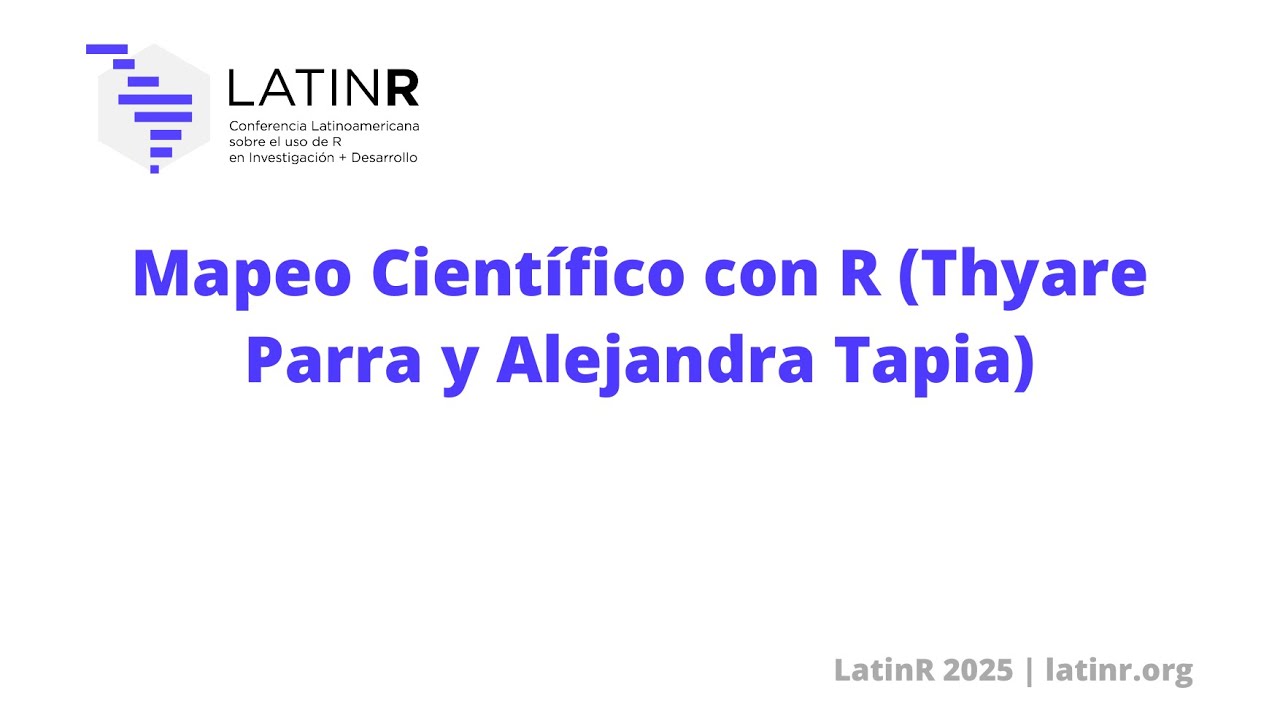 Mapeo Científico con R (Thyare Parra y Alejandra Tapia)