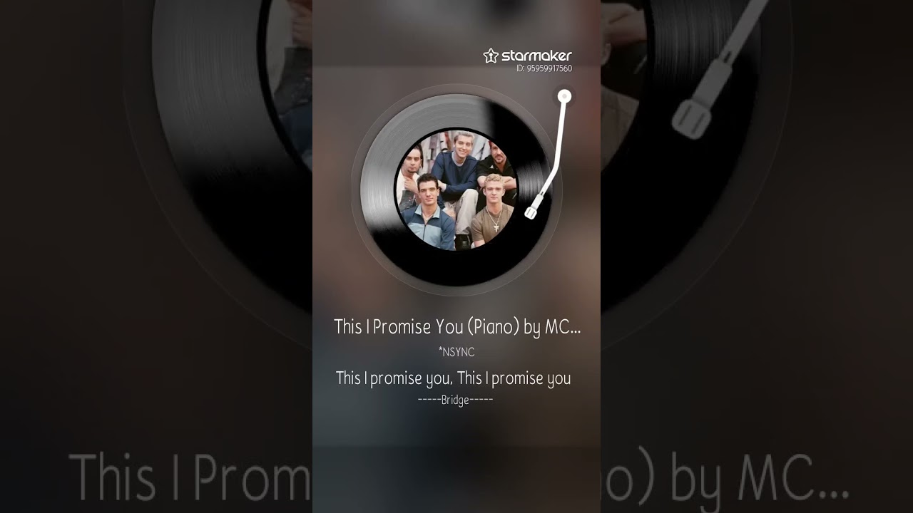 This I promise you by N'Sync cover by Nightingale of G-clefs fam of Starmaker PH