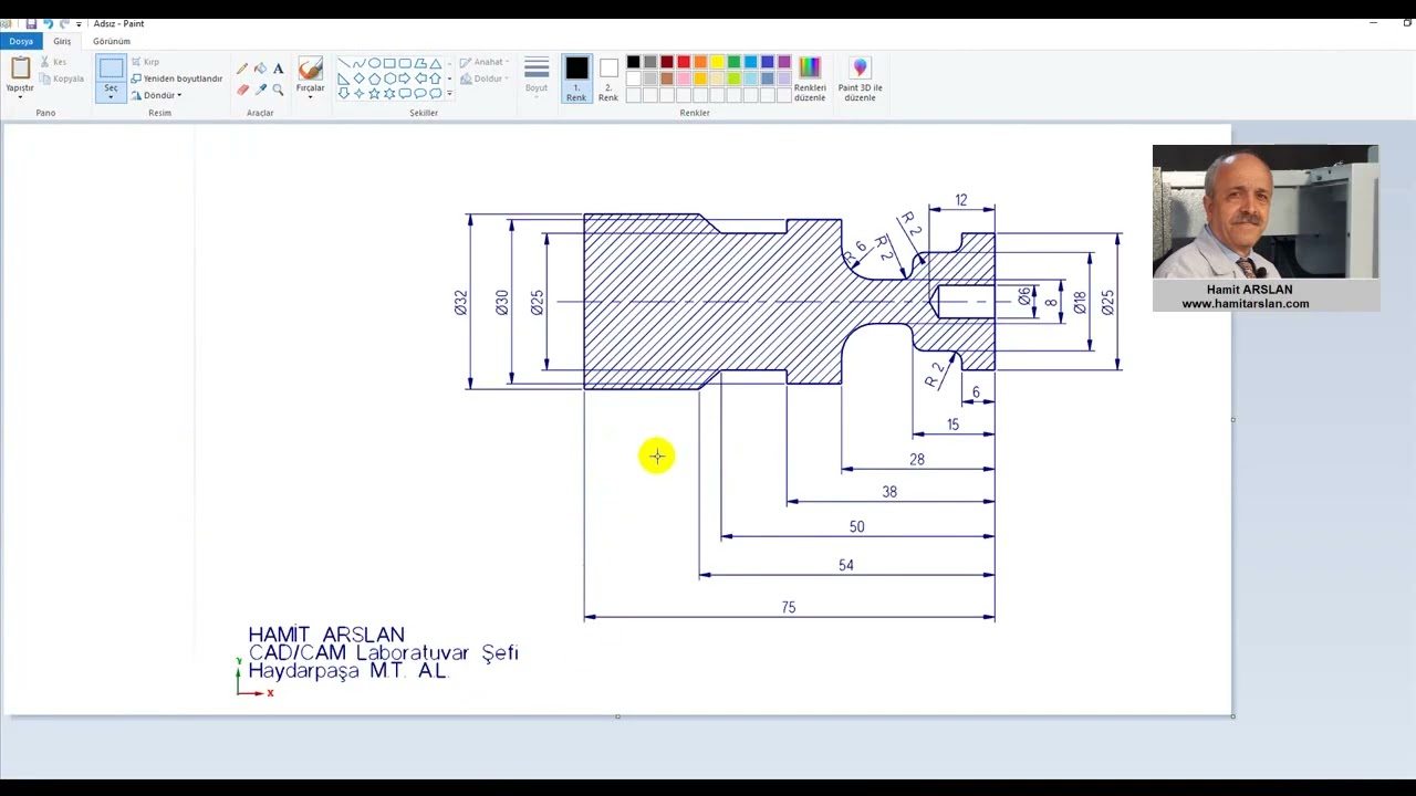 43 - MASTERCAM 2021 DIŞÇAP TORNALAMA - KANAL AÇMA - DELİK DELME   KESME - 1