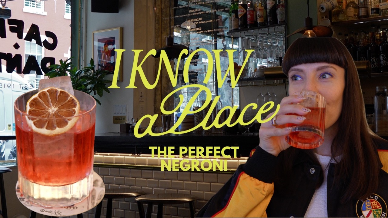 The Best Negroni In NYC | I Know A Place