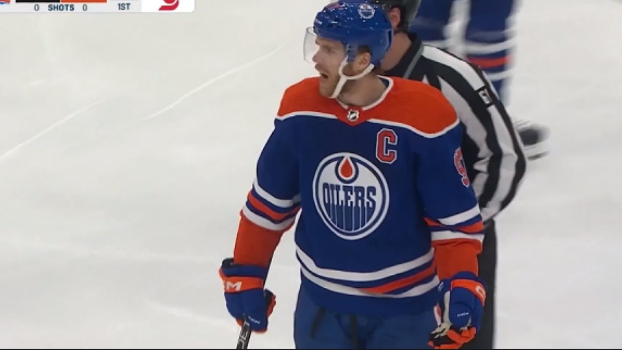 Connor McDavid Doesn't Agree With His Boarding Penalty Against Mikey Anderson