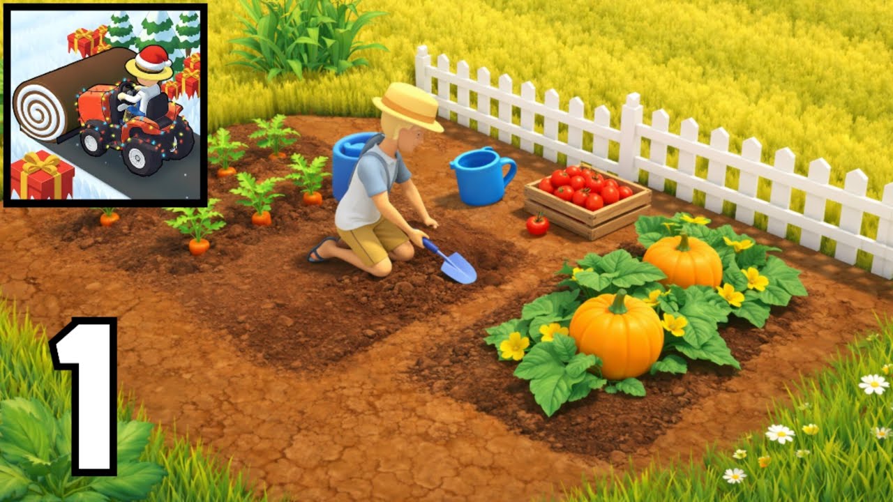 Backyard Master - Gameplay Walkthrough  - Repairing house (iOS, Android)  Part-1