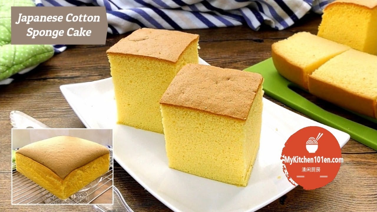 Japanese Cotton Sponge Cake-Minimum shrinkage | MyKitchen101en