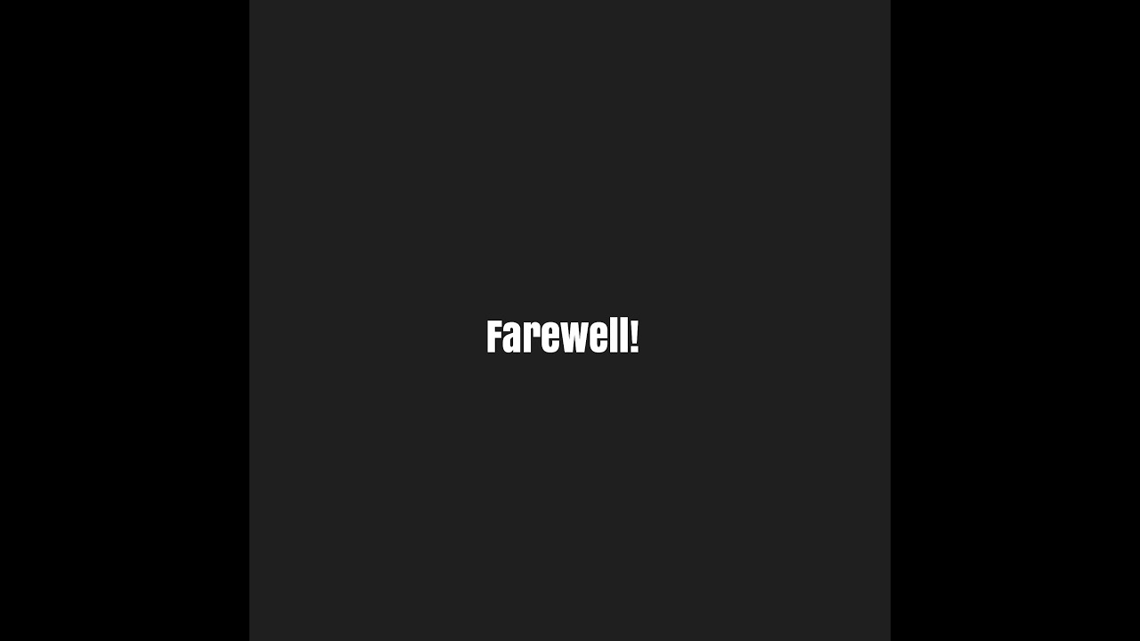 A Final Farewell