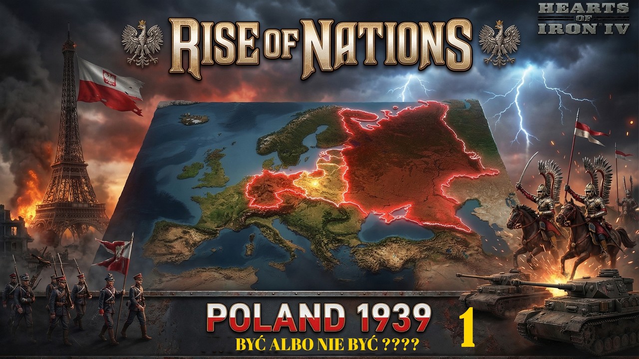 Hearts of Iron 4 PL, mod Rise of Nations, Polska 1939 Być albo nie być ???? cz.1