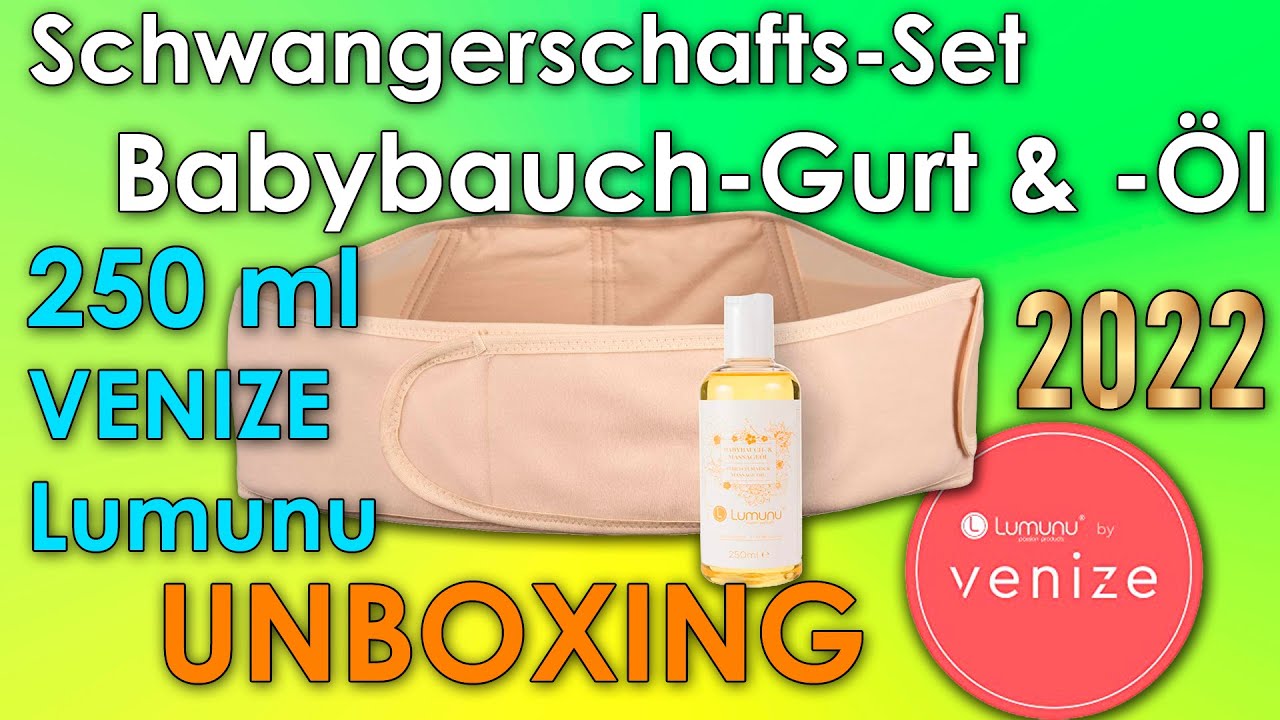 BABYBAUCHGURT + BABYBAUCHÖL + GRUßKARTE / VENIZE GESCHENKSET FÜR SCHWANGERE / LUMUNU