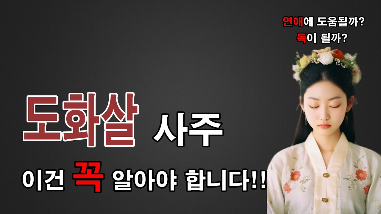 도화살 사주 특징 완전정리🔥 월장도화부터 끌리는 사람의 공통점까지!