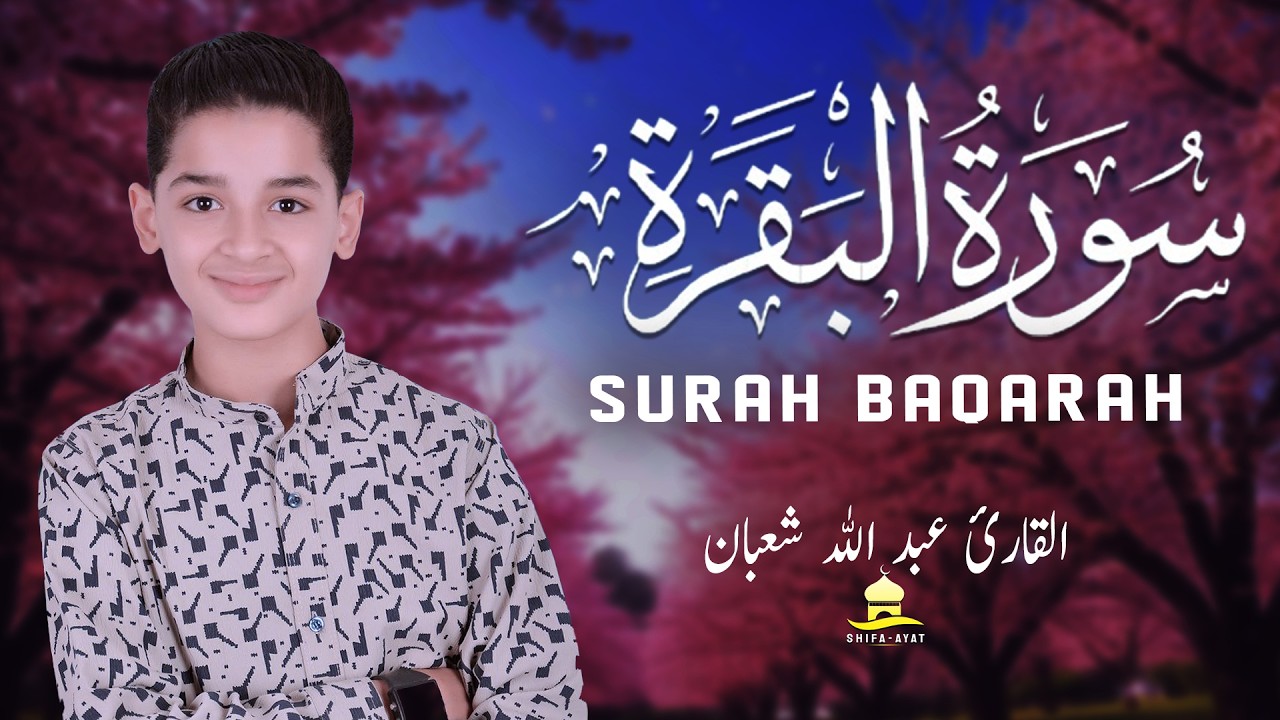 سورة البقرة - (كاملة)  تلاوة القرآن الكريم بصوت عاطفية - القارئ عبدالله شعبان Surah Al-Baqarah