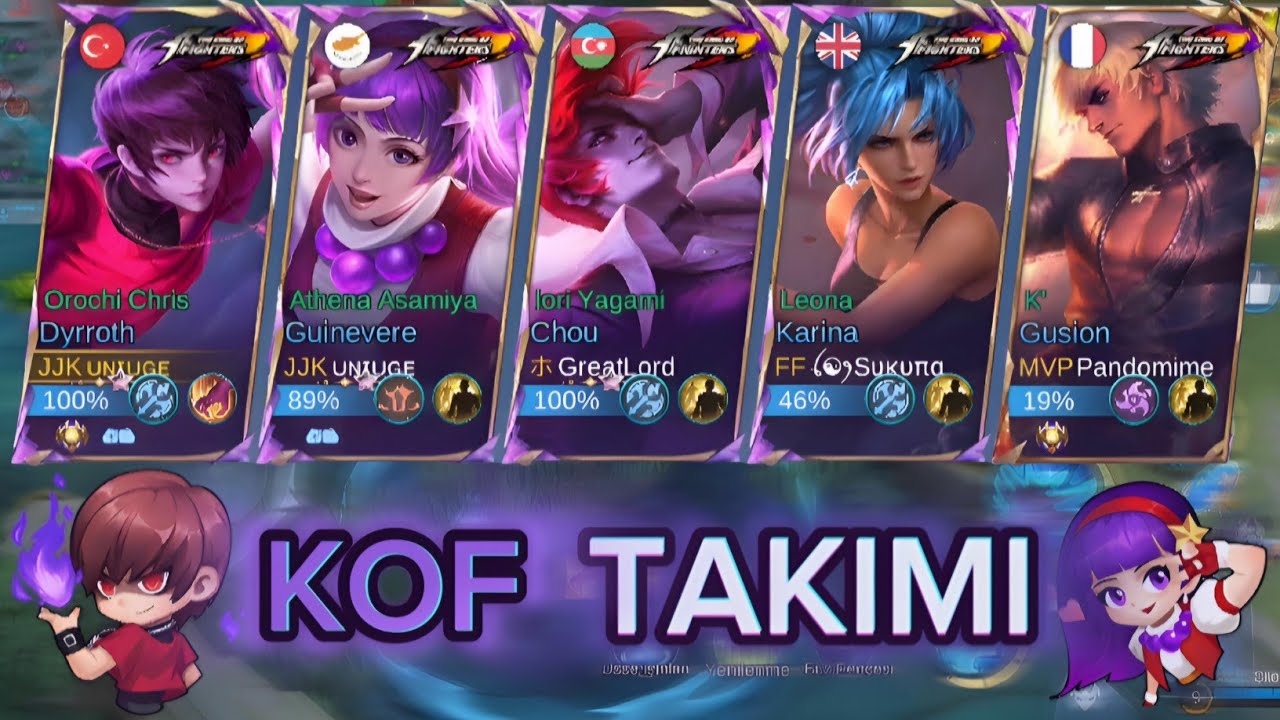 MİSTİK ZAFER LİGİNDE KOF TAKIMI!!#mlbb #mobilelegends #mobilelegendstürkiye #dyrroth #guinevere #kof