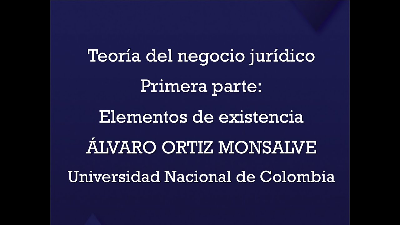 Teoría del Negocio Jurídico: Primera parte (1/3)