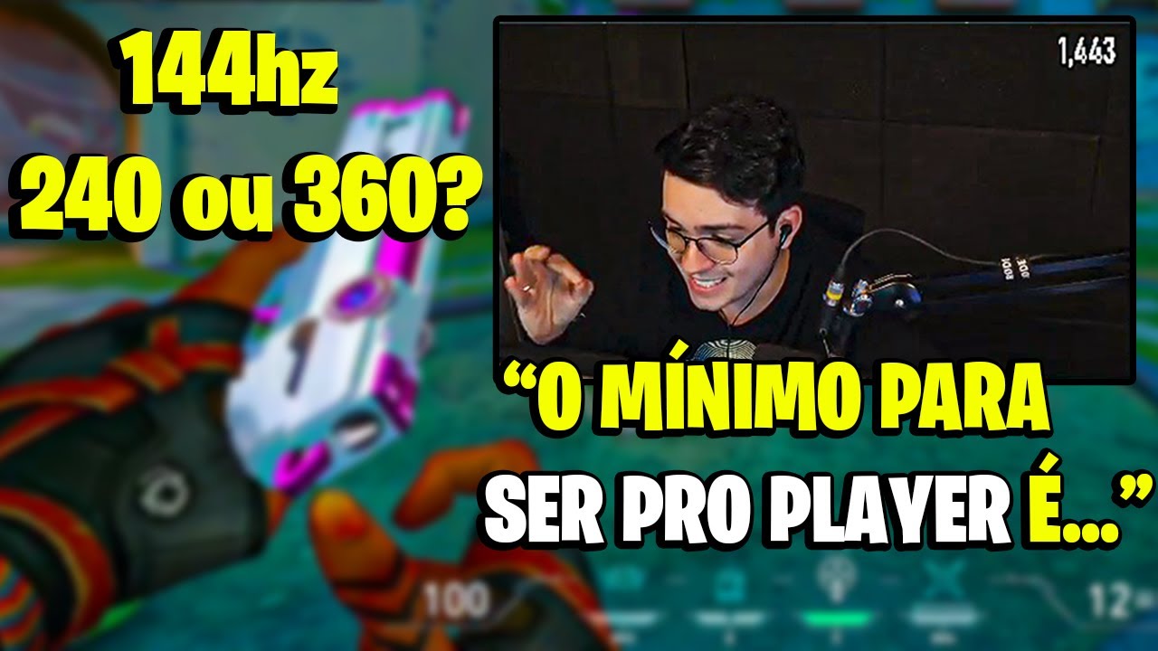 ENTENDA de forma SIMPLES a DIFEREN&Ccedil;A de 144hz, 240hz e 360hz!