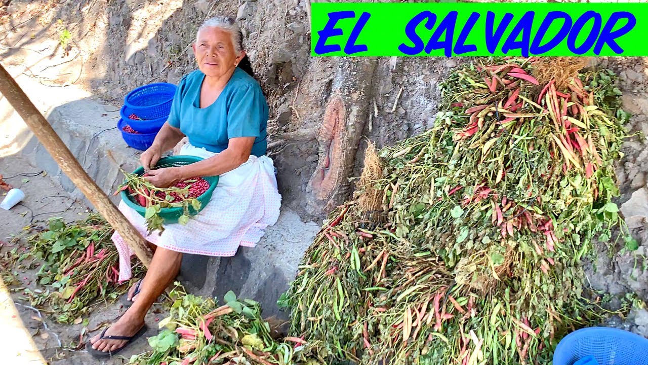 Abuelita trabajando duro en El Salvador 😢😰