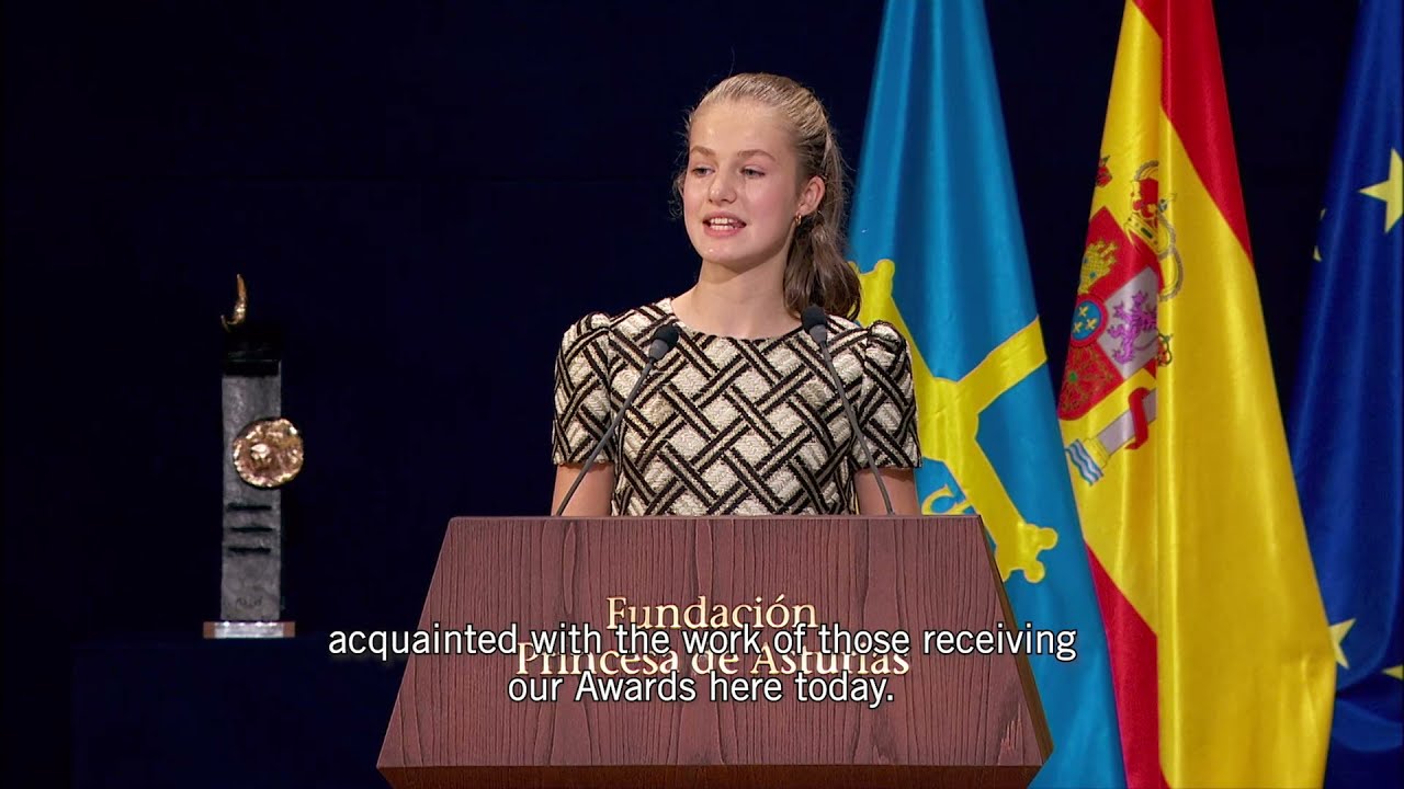 Speech by HRH the Princess of Asturias during the 2021 Princess of Asturias Awards ceremony