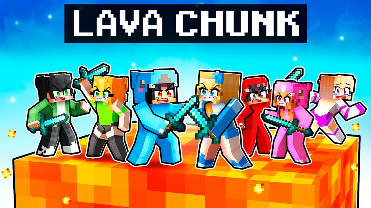 Surviving on One LAVA CHUNK With MY CRAZY FAN GIRLS!